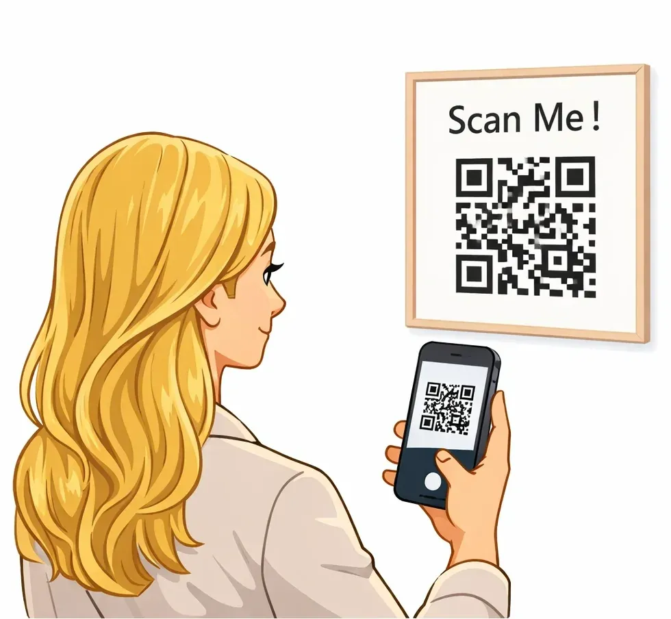 Scan the QR code with your smartphone
